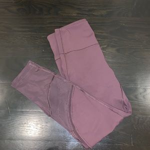 Lululemon maroon mesh leggings